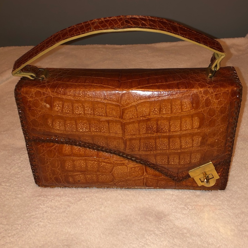 Vintage Genuine Alligator Purse Made in Florida